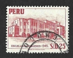 Stamps Peru -  462 - Escuela de Ingenieros de Lima