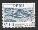 Stamps Peru -  477 - Fortaleza de Paramongas