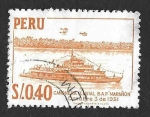 Stamps Peru -  485 - Cañonera Fluvial BAP Marañon
