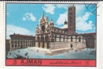 Stamps United Arab Emirates -  Catedral de Siena 