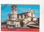 Stamps United Arab Emirates -  Basílica de San Francisco, Asís