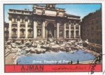 Stamps United Arab Emirates -  Roma-Fontana de Trevi 
