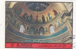 Stamps United Arab Emirates -  Roma- Basílica de st. John 
