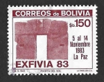 Stamps Bolivia -  690 - Exposición Filatélica EXFIVIA ’83