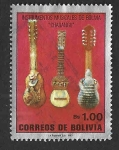 Sellos de America - Bolivia -  752 - Instrumentos Musicales