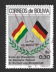 Stamps Bolivia -  739 - Visita de Estado de Richard von Weizsácker Presidente Alemán