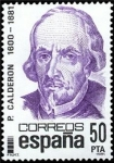 Stamps Spain -  ESPAÑA 1982 2648 Sello Nuevo Centenario Calderon de la Barca Yvert2276 Michel2536
