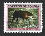 Sellos del Mundo : America : Bolivia : 743 - Fauna en Peligro de Extinción