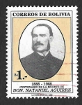 Stamps Bolivia -  773 - Centenario de la Muerte de Don Nataniel Aguirre