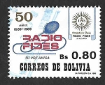 Sellos del Mundo : America : Bolivia : 787 - L Años de Radio Fides