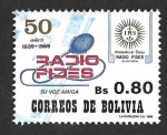 Stamps Bolivia -  787 - L Años de Radio Fides