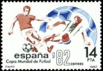 Sellos de Europa - Espa�a -  ESPAÑA 1982 2661 Sello Nuevo Copa Mundial de Futbol ESPAÑA'82 Jugada Yvert2288 Scott2293