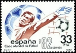 Stamps Spain -  ESPAÑA 1982 2662 Sello Nuevo Copa Mundial de Futbol ESPAÑA'82 Consecución de un tanto Yvert2289 Scot