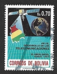 Sellos del Mundo : America : Bolivia : 805 - Año del Desarrollo de las Telecomunicaciones