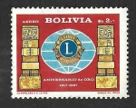 Sellos de America - Bolivia -  C273 - L Aniversario de la Organización Leones Internacional