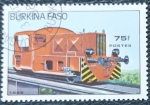Stamps : Africa : Burkina_Faso :  Locomotora 