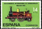 Stamps Spain -  ESPAÑA 1982 2671 Sello Nuevo XXIII Congreso Internacional de Ferrocarriles Locomotora 111