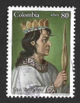 Stamps Colombia -  C798 - Zipa Tisquesusa