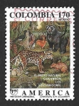 Stamps Colombia -  C835 - UPAE Fauna de la Selva