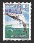 Stamps : America : Colombia :  C839 - Ballena Jorobada
