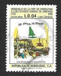 Stamps Honduras -  C604 - Homenaje de Honduras a USA