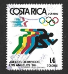 Stamps Costa Rica -  307 - JJOO de Verano Los Ángeles`84