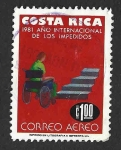 Stamps Costa Rica -  C849 - Año Internacional de los Impedidos