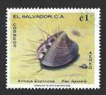 Stamps : America : El_Salvador :  C473 - Almeja de Venus