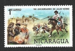 Sellos de America - Nicaragua -  1085 - 150 Aniversario de Julio Verne
