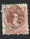 Stamps Argentina -  61 - Bernardino Rivadavia