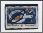 Stamps Spain -  Barcelona'92 VII serie Pre-Olímpica: Tenis d' Mesa