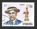 Sellos de America - Cuba -  2561 - XL Aniversario Fallecimiento de José Capablanca