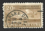 Sellos de America - Cuba -  C7 - Avión
