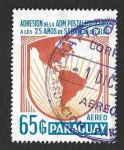 Stamps : America : Paraguay :  C608 - XXV Aniversario del Banco de Desarrollo Interamericano