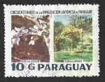 Stamps : America : Paraguay :  C663 - L Aniversario de los Emigrantes Japoneses en Paraguay
