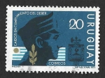 Stamps Uruguay -  806 - En Honor a los Policías Muertos en Servicio