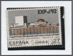 Stamps Spain -  Expo d' Sevilla: Pabellón d' España