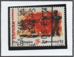 Stamps Spain -  Barcelona' 92 VIII Pre-Olímpica: Tiro con Arco