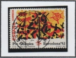 Sellos de Europa - Espaa -  Barcelona'92 VIII serie Pre-Olímpica; Voleibol