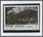 Stamps Spain -  Expo'92: Pabellón d' l' Naturaleza