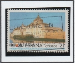 Stamps Spain -  Expo d' Sevilla: Cartuja d' S. M. d' l' Cuevas