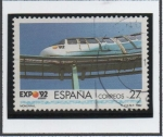 Sellos de Europa - Espaa -  Expo d' Sevilla: Monorail