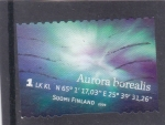 Sellos de Europa - Finlandia -  Aurora boreal 