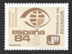 Stamps : America : Ecuador :  1079 - Exposición Filatélica Internacional ESPAÑA´84