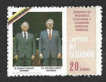 Sellos de America - Ecuador -  1131 - Encuentro Presidente Ecuatoriano y Presidente Colombiano