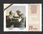 Stamps Ecuador -  1132 - Encuentro Presidente Ecuatoriano y Presidente Colombiano