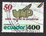Stamps : America : Ecuador :  1262 - L Años de la Unión Nacional de Periodistas 