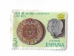 Stamps : Europe : Spain :  Edifil 2493. Viaje de los Reyes a Méjico