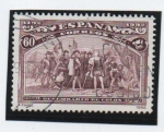 Stamps Spain -  Colon y el Descubrimiento: Tomando posesión d' nuevo Mundo