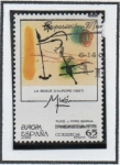Stamps Spain -  Europa Obras d' Joan Miro: La Bage d Aurore